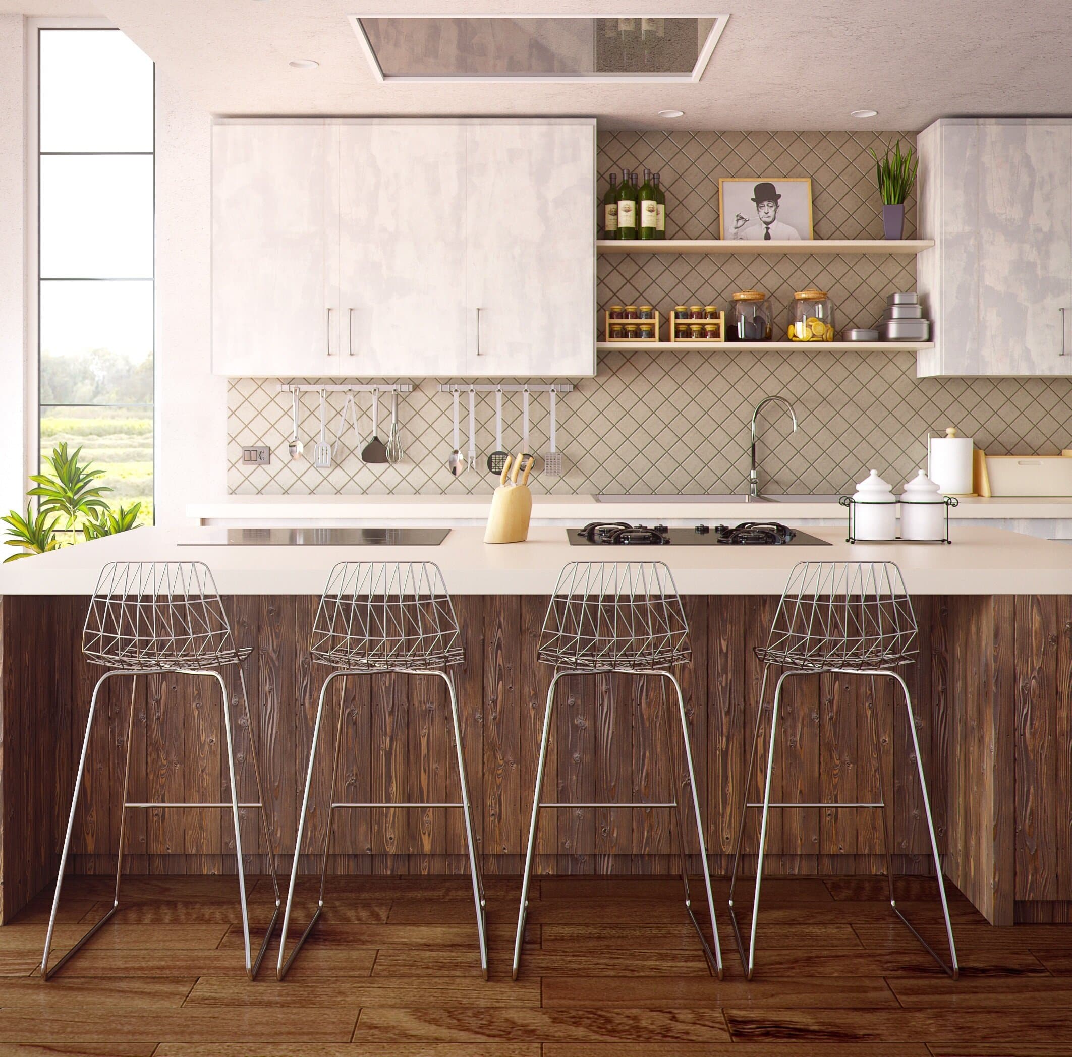 Canva - Four Gray Bar Stools in Front of Kitchen Countertop.jpg